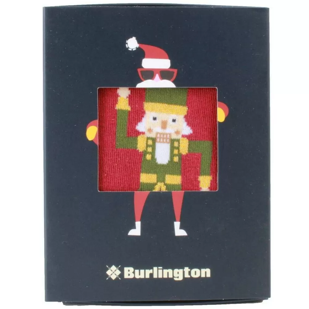 Burlington Men's Socks^Red X-Mas 2 Pack Gift Box Socks