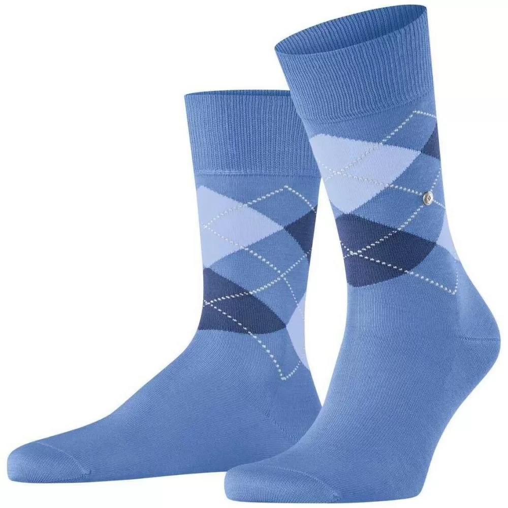Burlington Men's Socks^Turquoise Manchester Socks