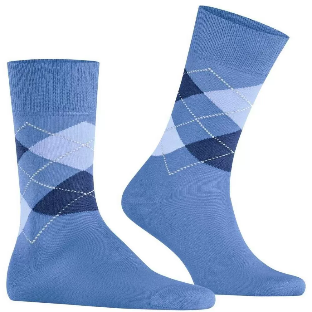 Burlington Men's Socks^Turquoise Manchester Socks