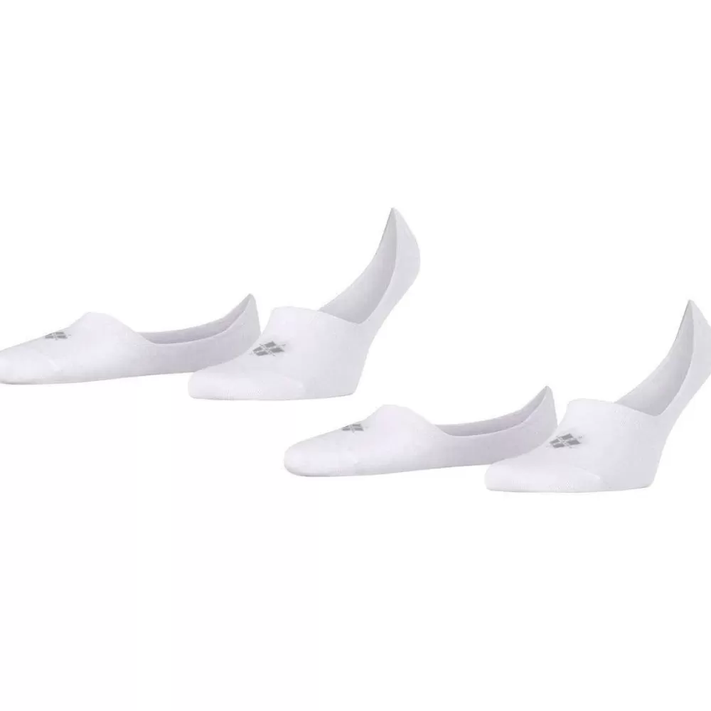 Burlington Men's Socks^White Everyday 2-Pack No Show Socks