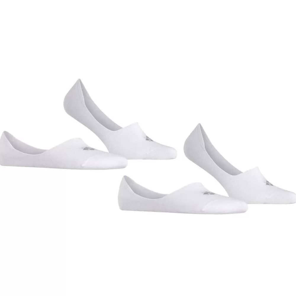 Burlington Men's Socks^White Everyday 2-Pack No Show Socks