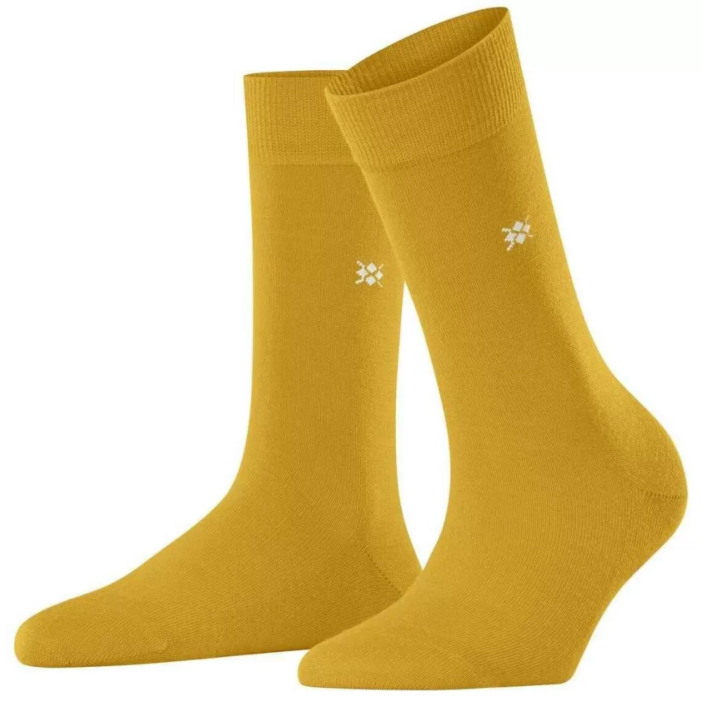 Burlington Women's Socks^Yellow Bloomsbury Socks