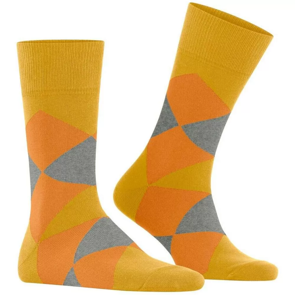 Burlington Men's Socks^Yellow Clyde Socks