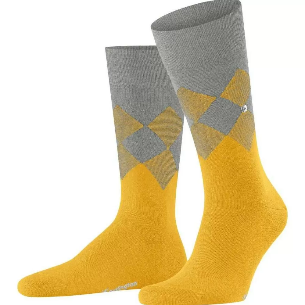 Burlington Men's Socks^Yellow Hampstead Socks