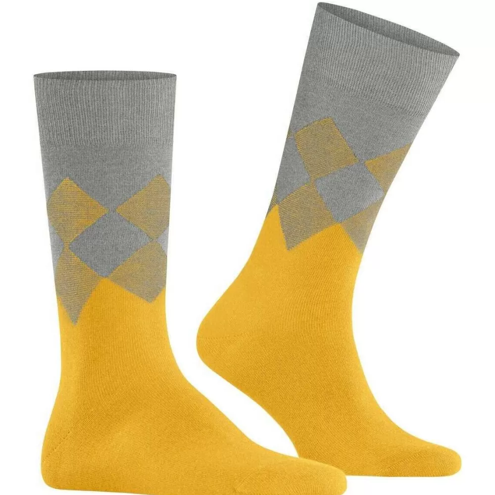 Burlington Men's Socks^Yellow Hampstead Socks