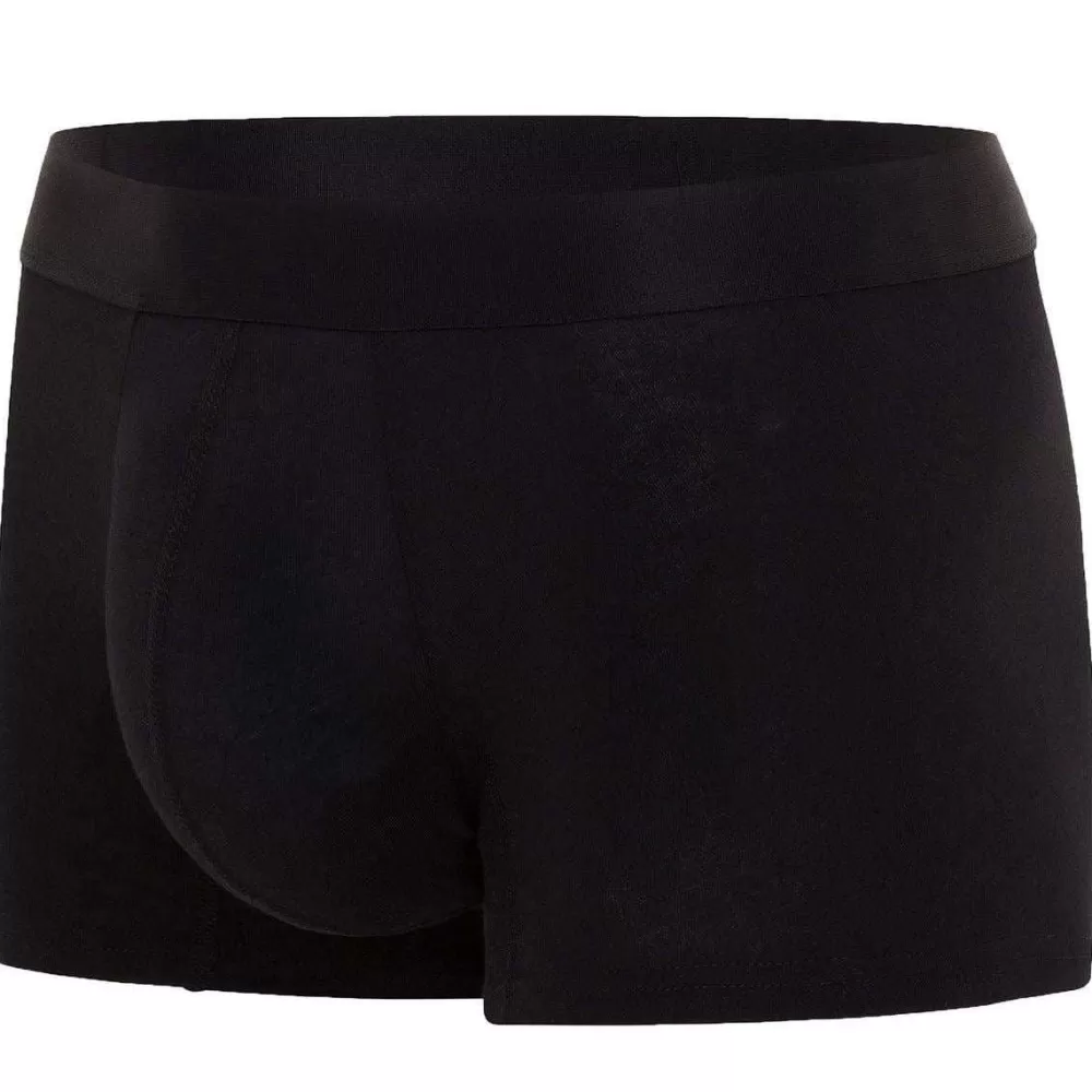Comfyballs Men's Underwear^Black No Show Cotton Regular Boxer