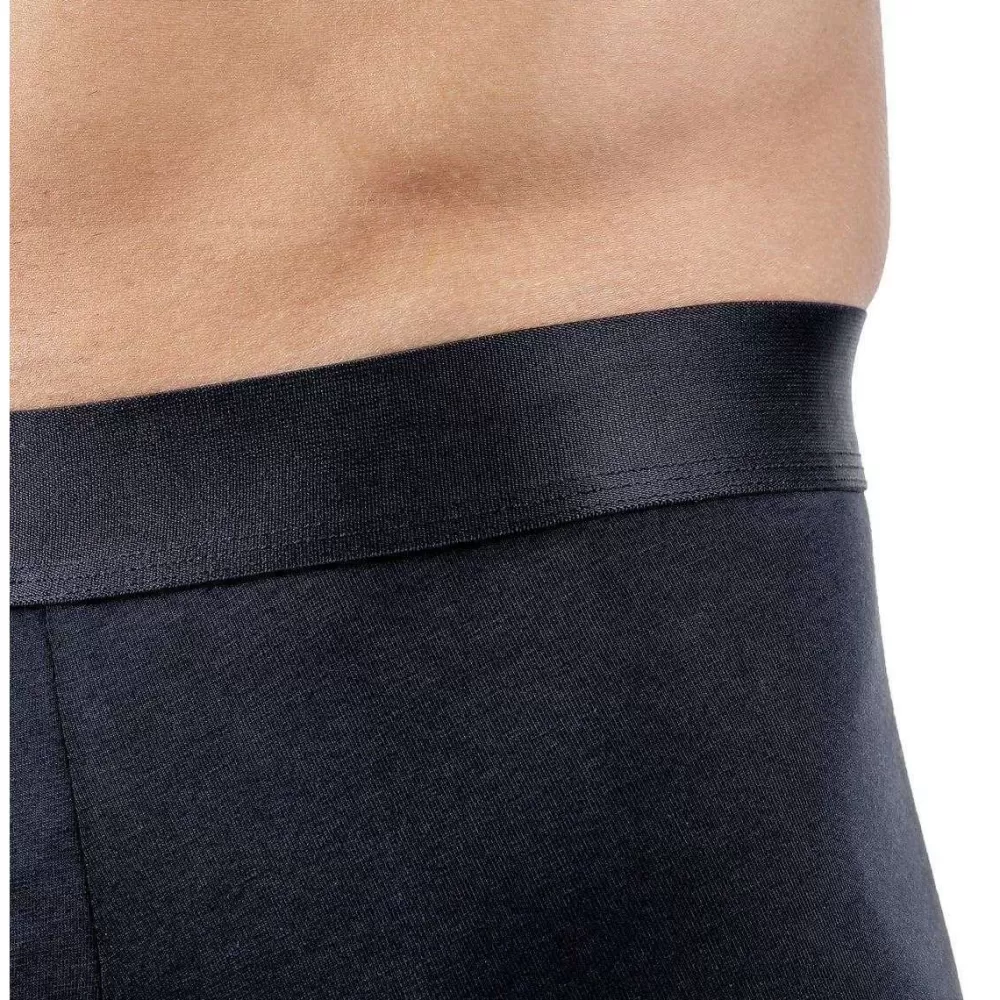 Comfyballs Men's Underwear^Black No Show Cotton Regular Boxer
