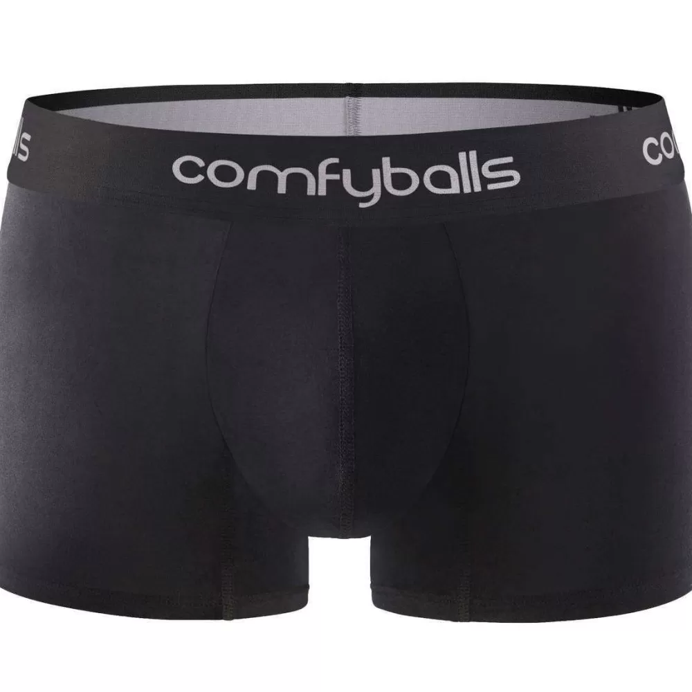 Comfyballs Men's Underwear^Black Performance Regular Boxers