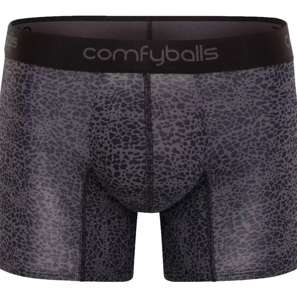 Comfyballs Men's Underwear^Blue Cotton Long Boxer