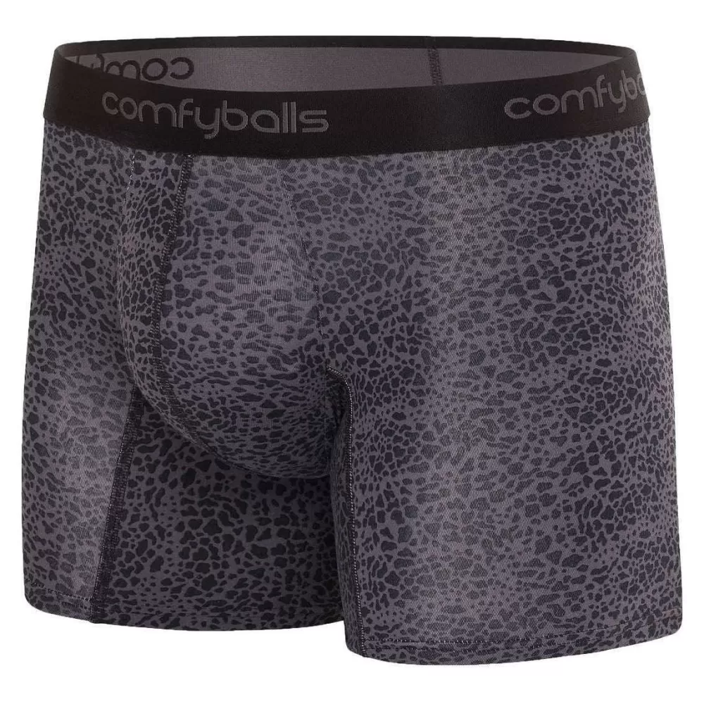 Comfyballs Men's Underwear^Blue Cotton Long Boxer