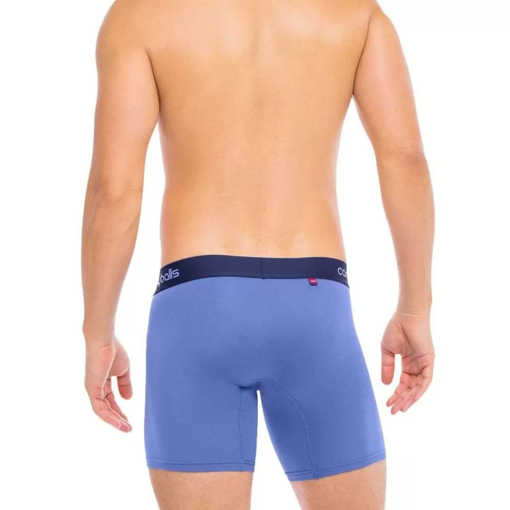 Comfyballs Men's Underwear^Blue Performance Superlight Long Boxer