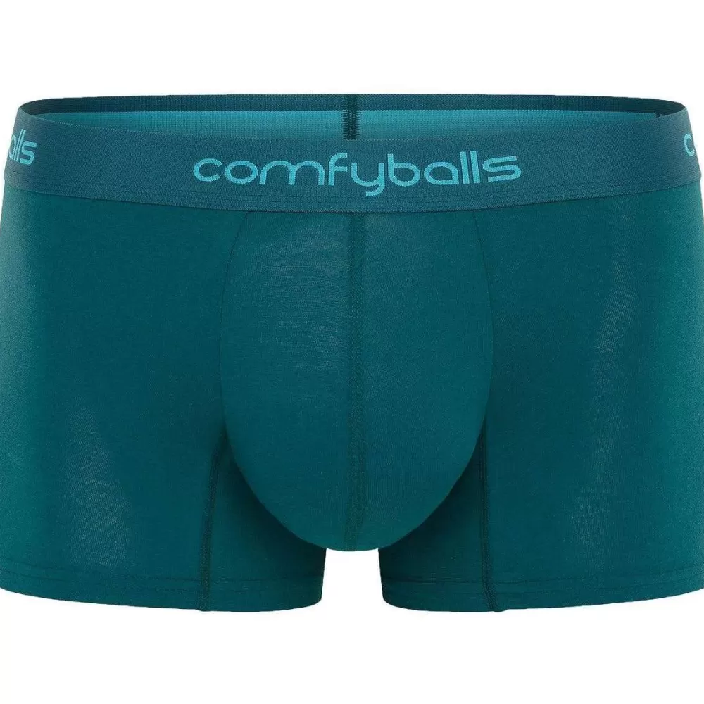 Comfyballs Men's Underwear^Green Cotton Regular Boxer