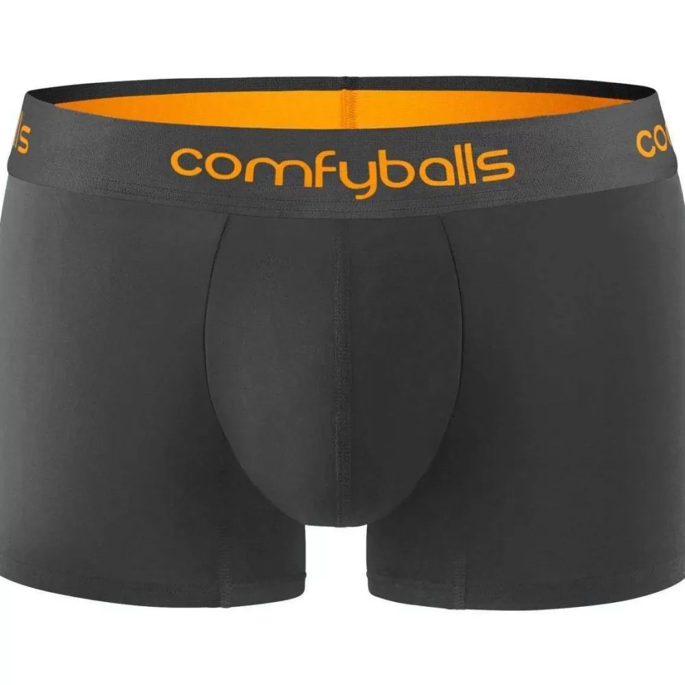 Comfyballs Men's Underwear^Grey Cotton Regular Boxer