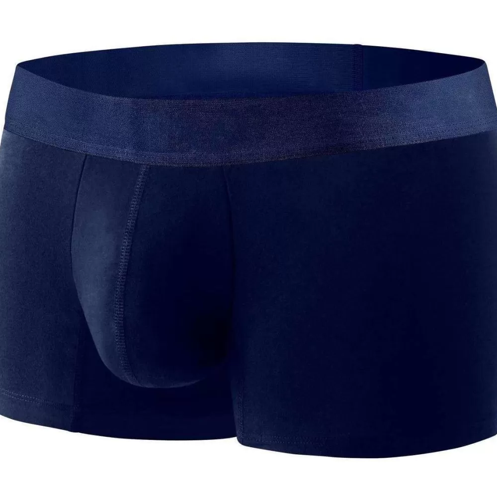 Comfyballs Men's Underwear^Navy No Show Cotton Regular Boxer