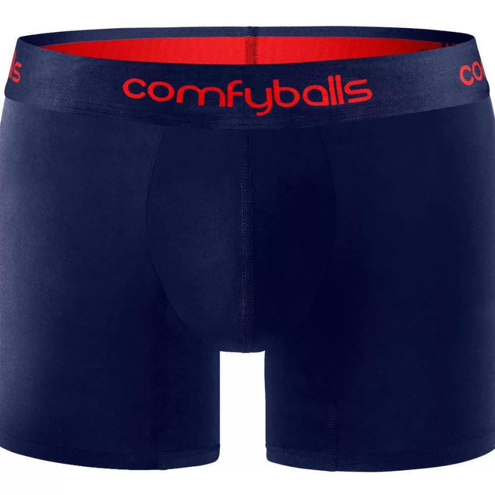 Comfyballs Men's Underwear^Navy Performance Long Boxers