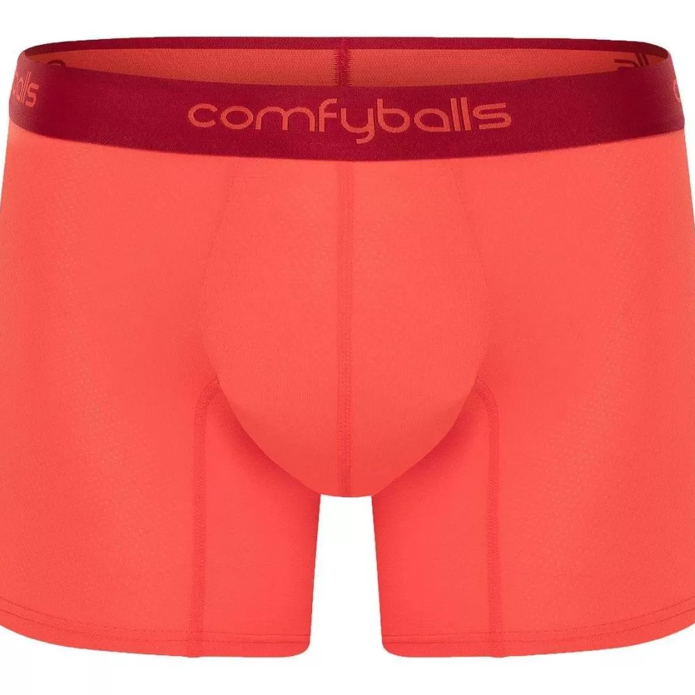 Comfyballs Men's Underwear^Red Performance Superlight Long Boxer