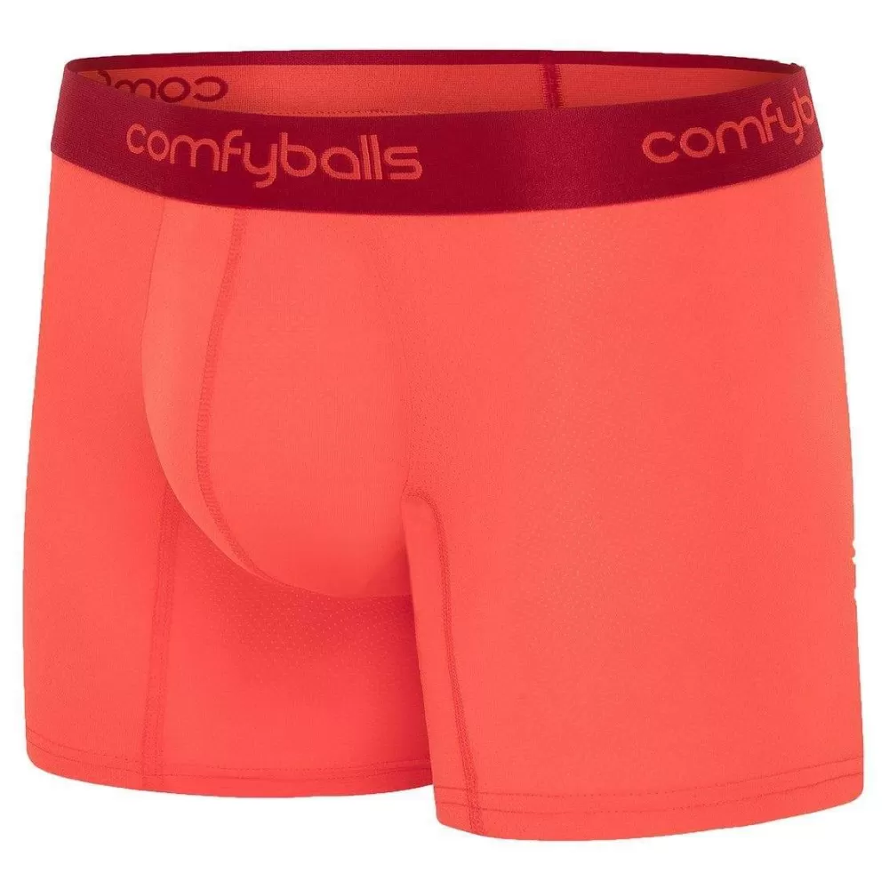 Comfyballs Men's Underwear^Red Performance Superlight Long Boxer