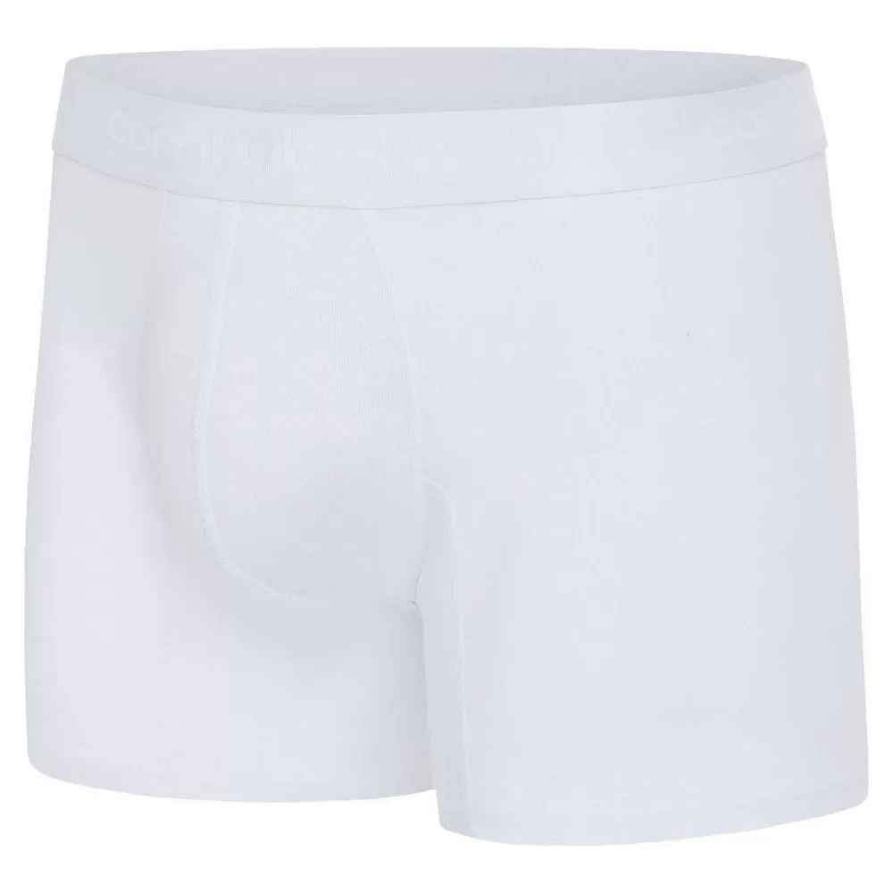 Comfyballs Men's Underwear^White Cotton Long Boxer