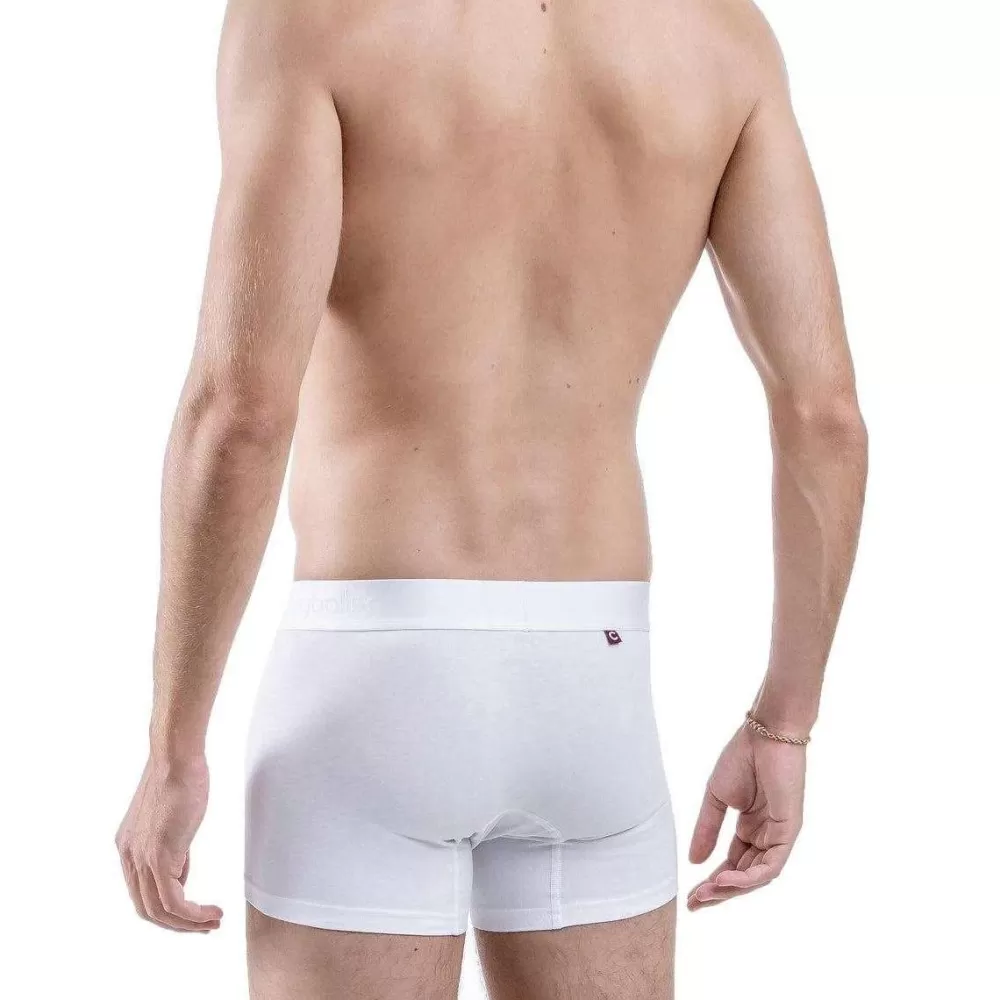 Comfyballs Men's Underwear^White Cotton Regular Boxer