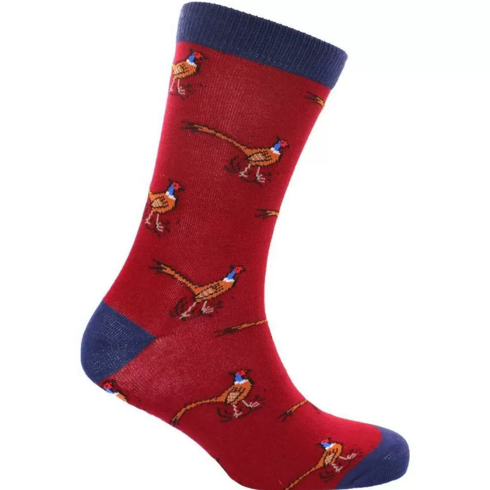 David Van Hagen Men's Socks^Red Pheasant Socks