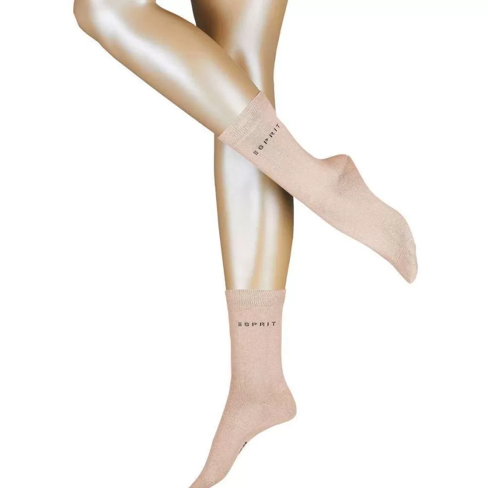 Esprit Women's Socks^Beige Uni 2 Pack Socks