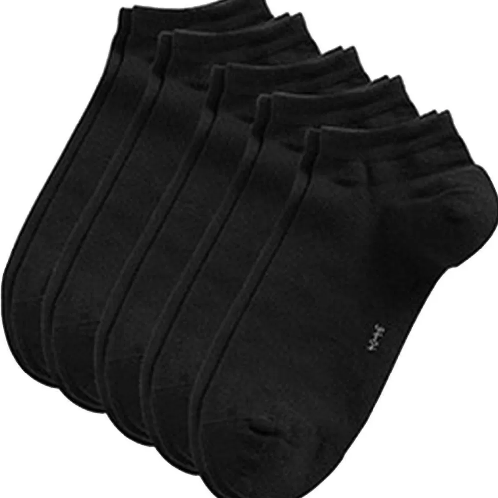 Esprit Men's Socks^Black Block Coloured Sneaker 5 Pack Socks