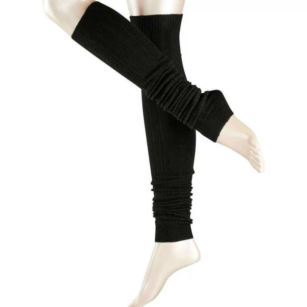 Esprit Women's Socks^Black Ribbed Legwarmers