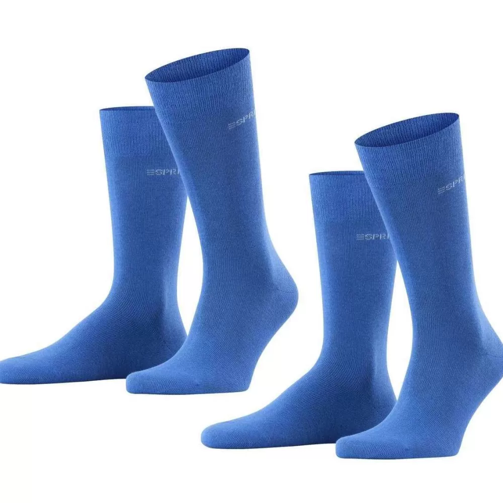 Esprit Men's Socks^Blue Basic Uni 2 Pack Socks
