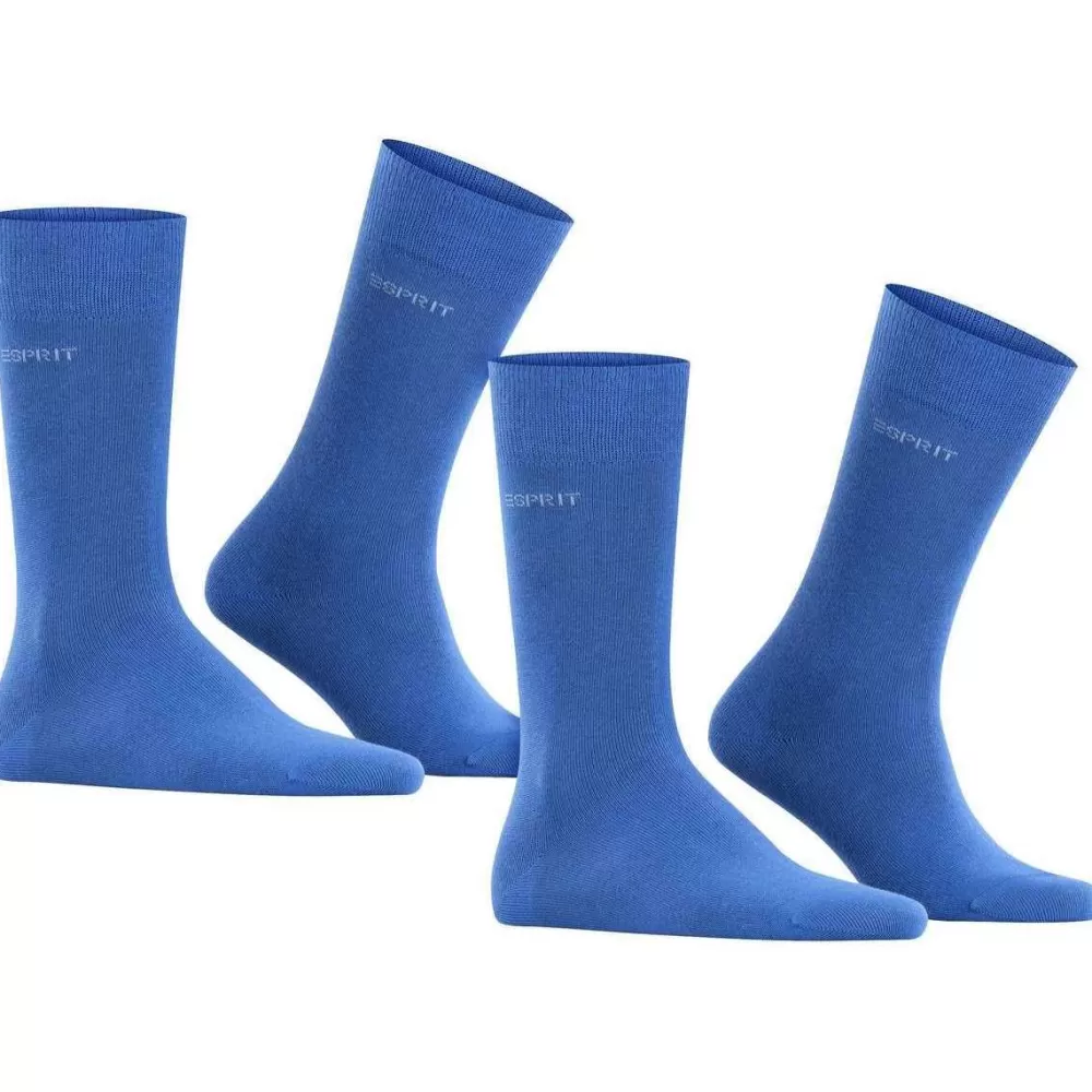 Esprit Men's Socks^Blue Basic Uni 2 Pack Socks