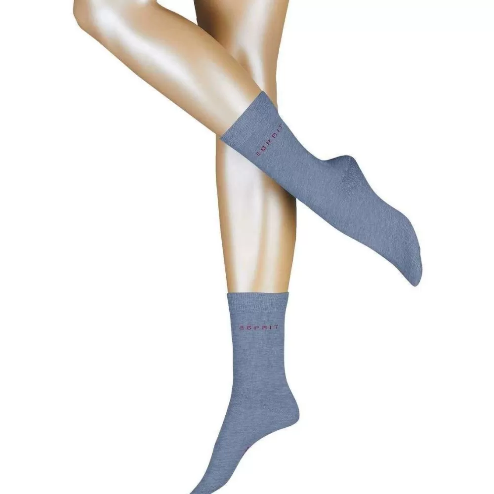 Esprit Women's Socks^Blue Uni 2 Pack Socks