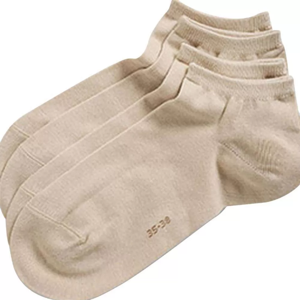 Esprit Women's Socks^Cream Classic Sneaker 2 Pack Socks