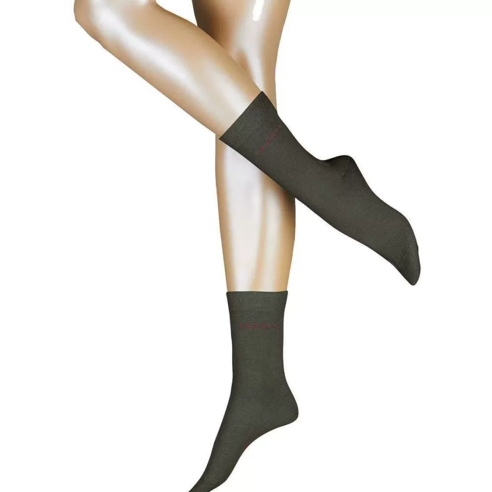 Esprit Women's Socks^Green Uni 2 Pack Socks