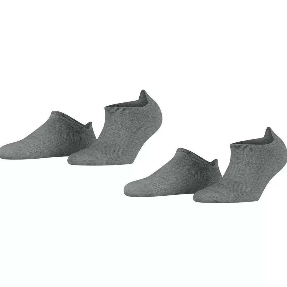 Esprit Men's Socks^Grey Active Basic 2 Pack Sneaker Socks