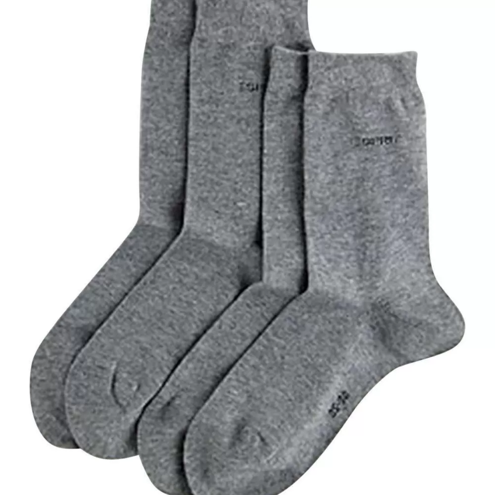 Esprit Women's Socks^Grey Basic Fine Knit Mid-Calf 2 Pack Socks