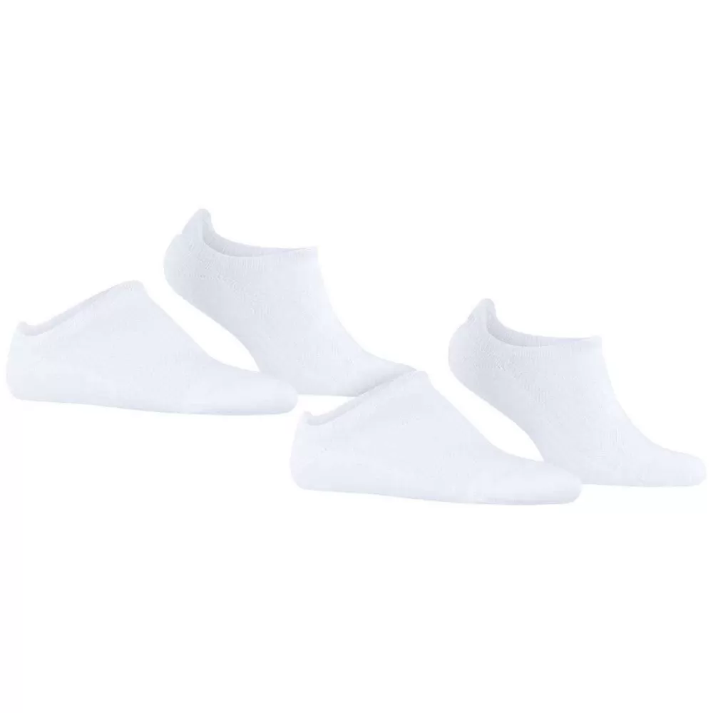 Esprit Women's Socks^White Active Basic 2 Pack Sneaker Socks
