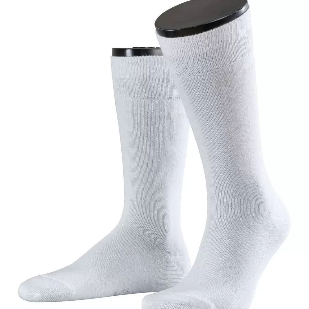 Esprit Men's Socks^White Basic 2 Pack Socks