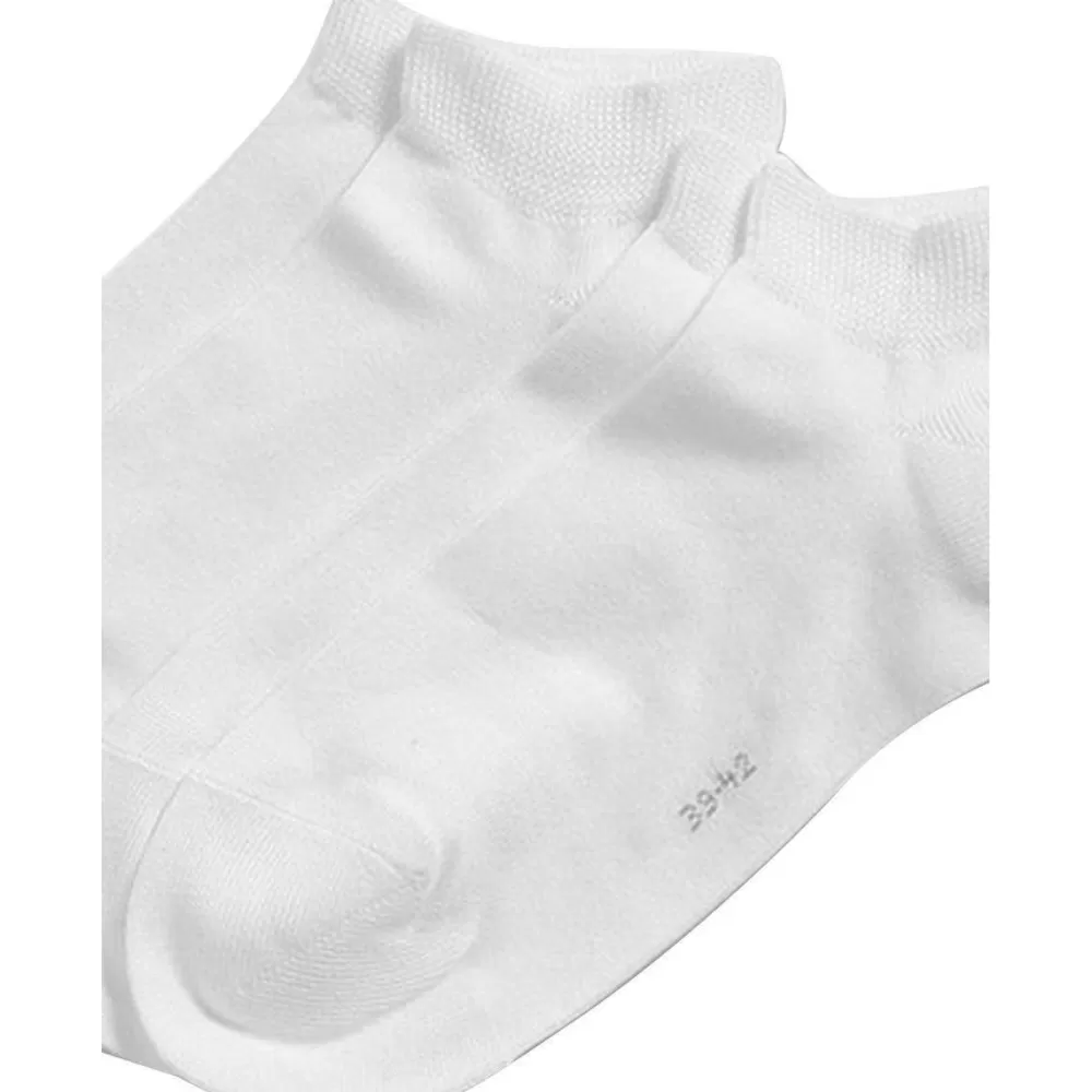 Esprit Men's Socks^White Basic Sneaker 2 Pack Socks