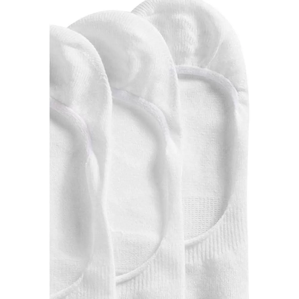 Esprit Men's Socks^White Basic Sporty Ankle Non-Slip 2 Pack Shoe Liners