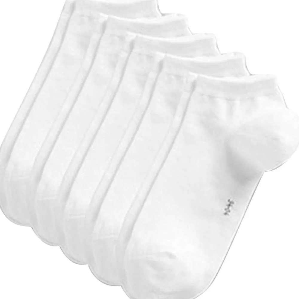 Esprit Men's Socks^White Block Coloured Sneaker 5 Pack Socks