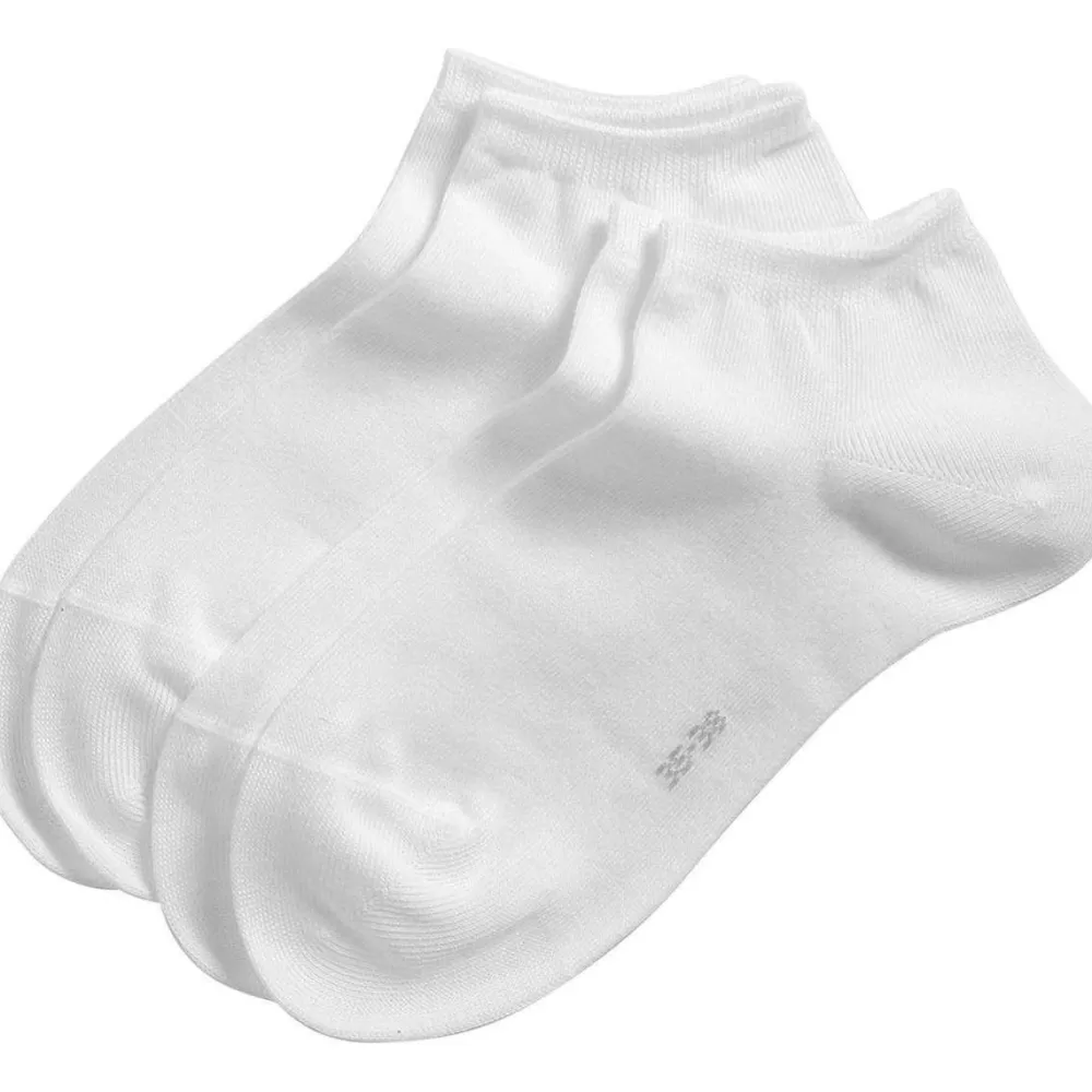 Esprit Women's Socks^White Classic Sneaker 2 Pack Socks