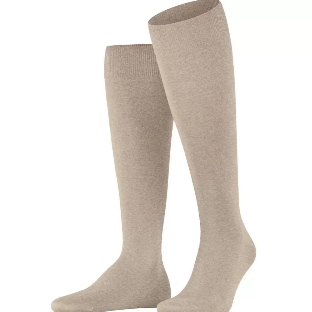 Falke Men's Socks^Beige Climawool Knee High Socks