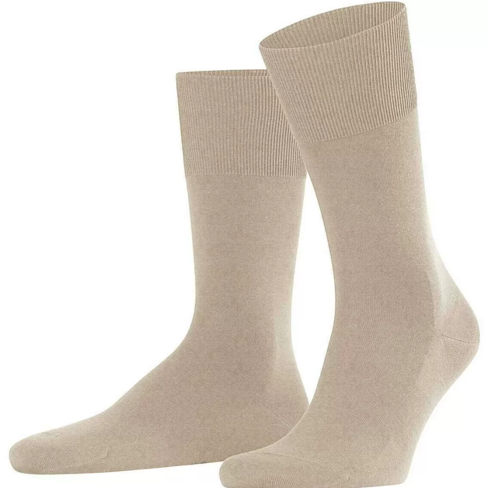 Falke Men's Socks^Beige Climawool Socks