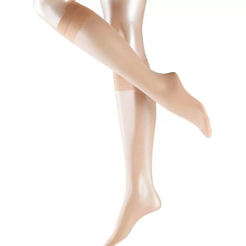 Falke Tights^Beige Deluxe Matte 20 Denier Transparent Knee High Tights