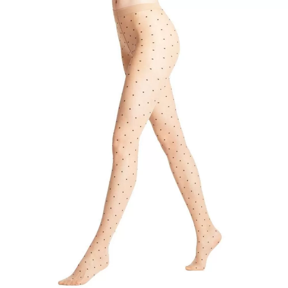 Falke Tights^Beige Dot Bicolor 15 Denier Tights