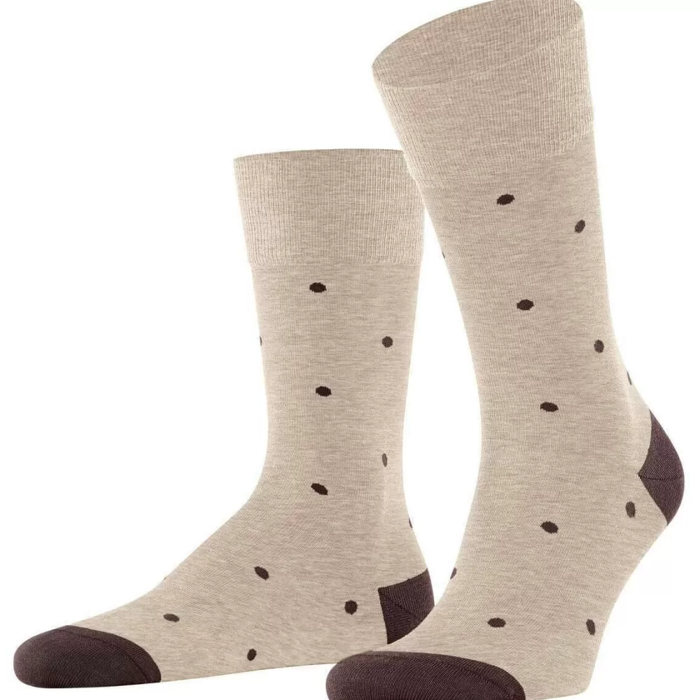 Falke Men's Socks^Beige Dot Socks