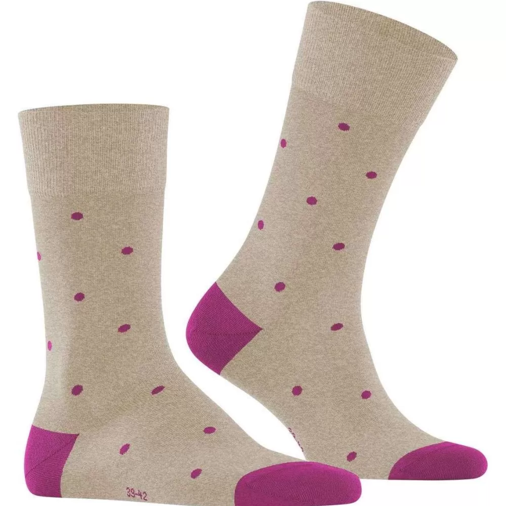 Falke Men's Socks^Beige Dot Socks
