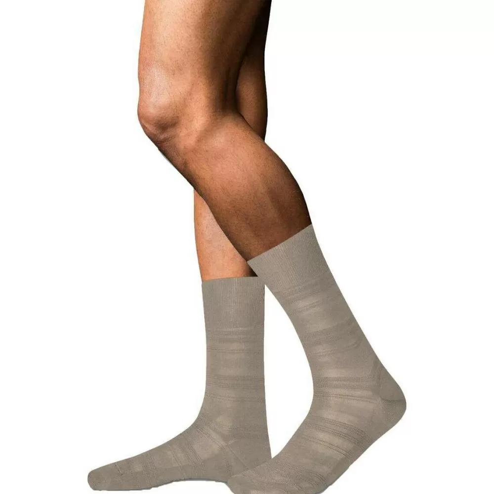 Falke Men's Socks^Beige Highshine Socks
