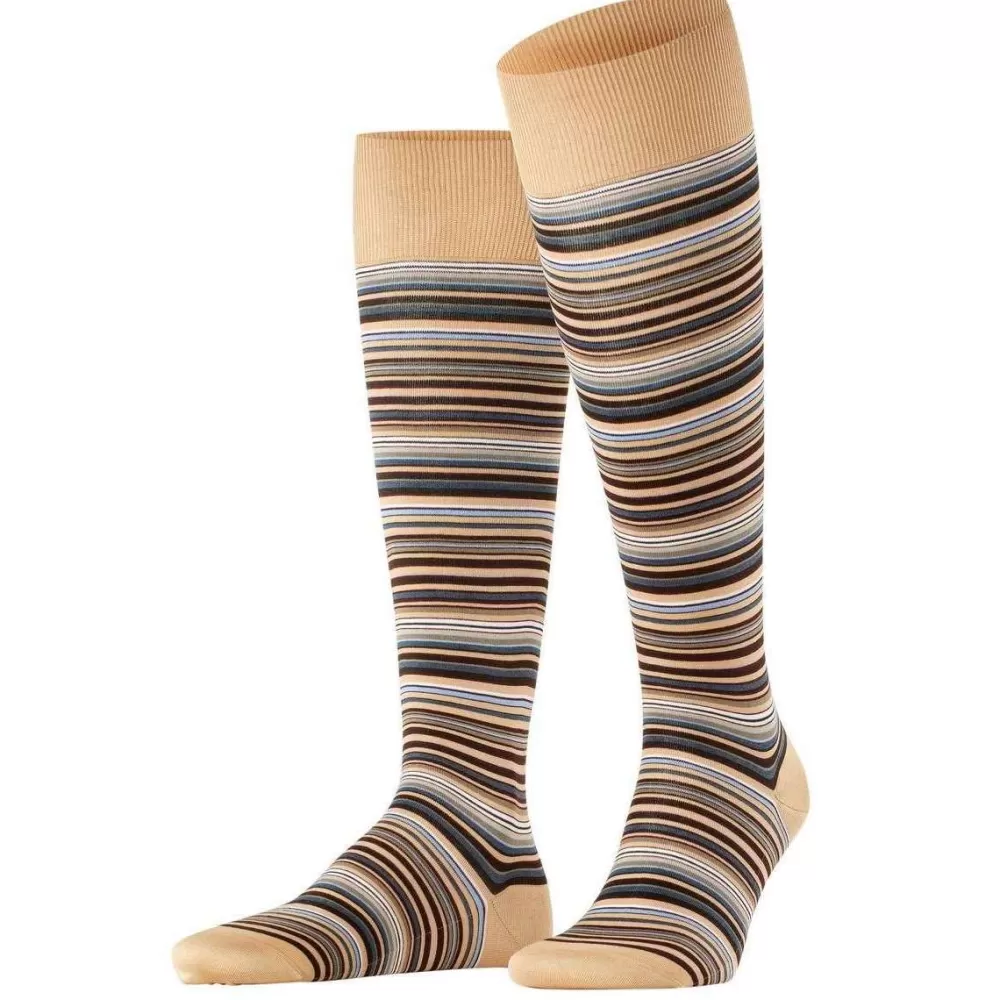 Falke Men's Socks^Beige Microblock Knee High Socks