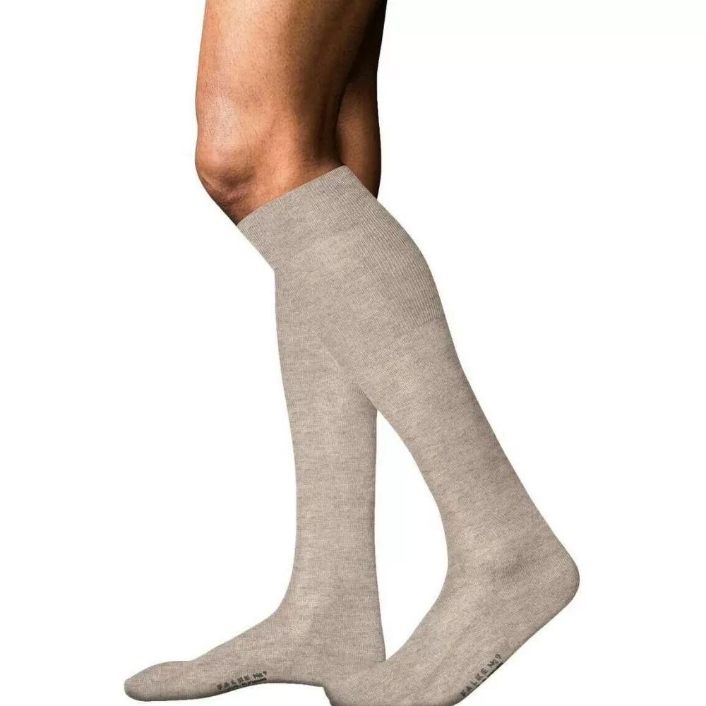 Falke Men's Socks^Beige No 9 Pure Fil D´Ecosse Knee High Socks