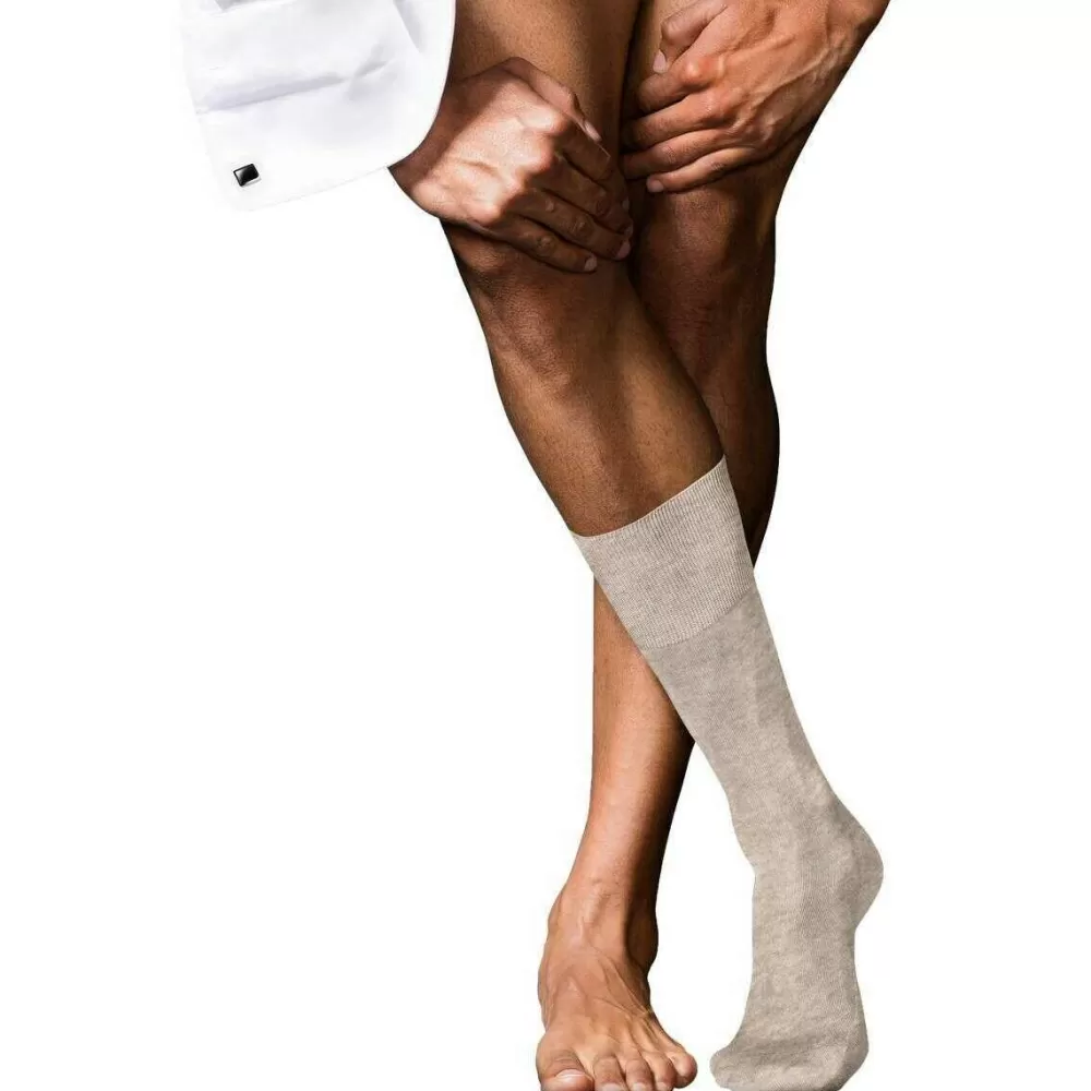 Falke Men's Socks^Beige No 9 Pure Fil D´Ecosse Socks
